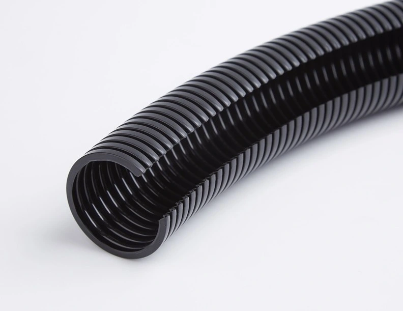 PA PP PE Flexible Wire Loom Plastic Corrugated Conduit Black Tube